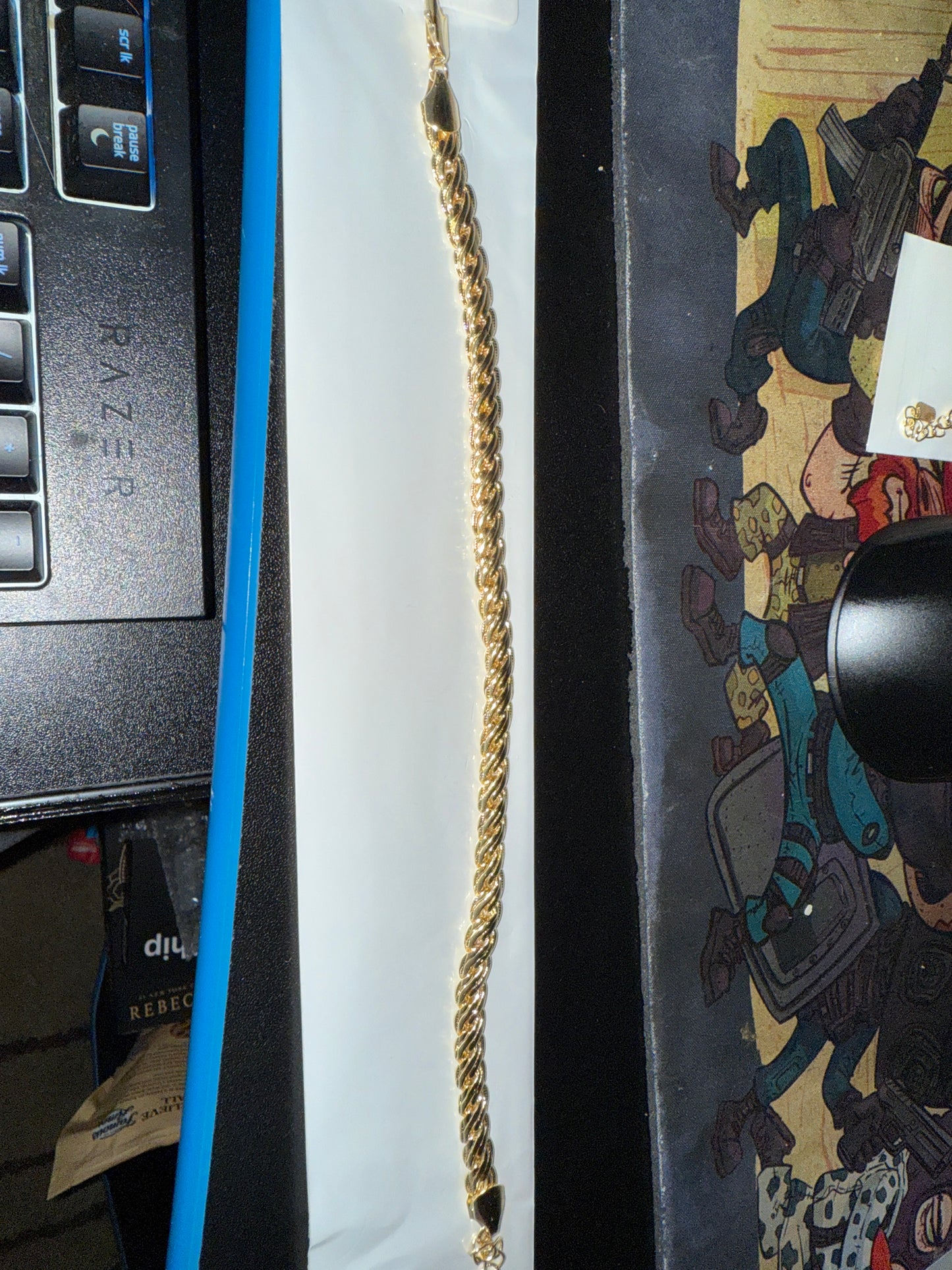 Tightly intertwined Gold Filled Anklet
