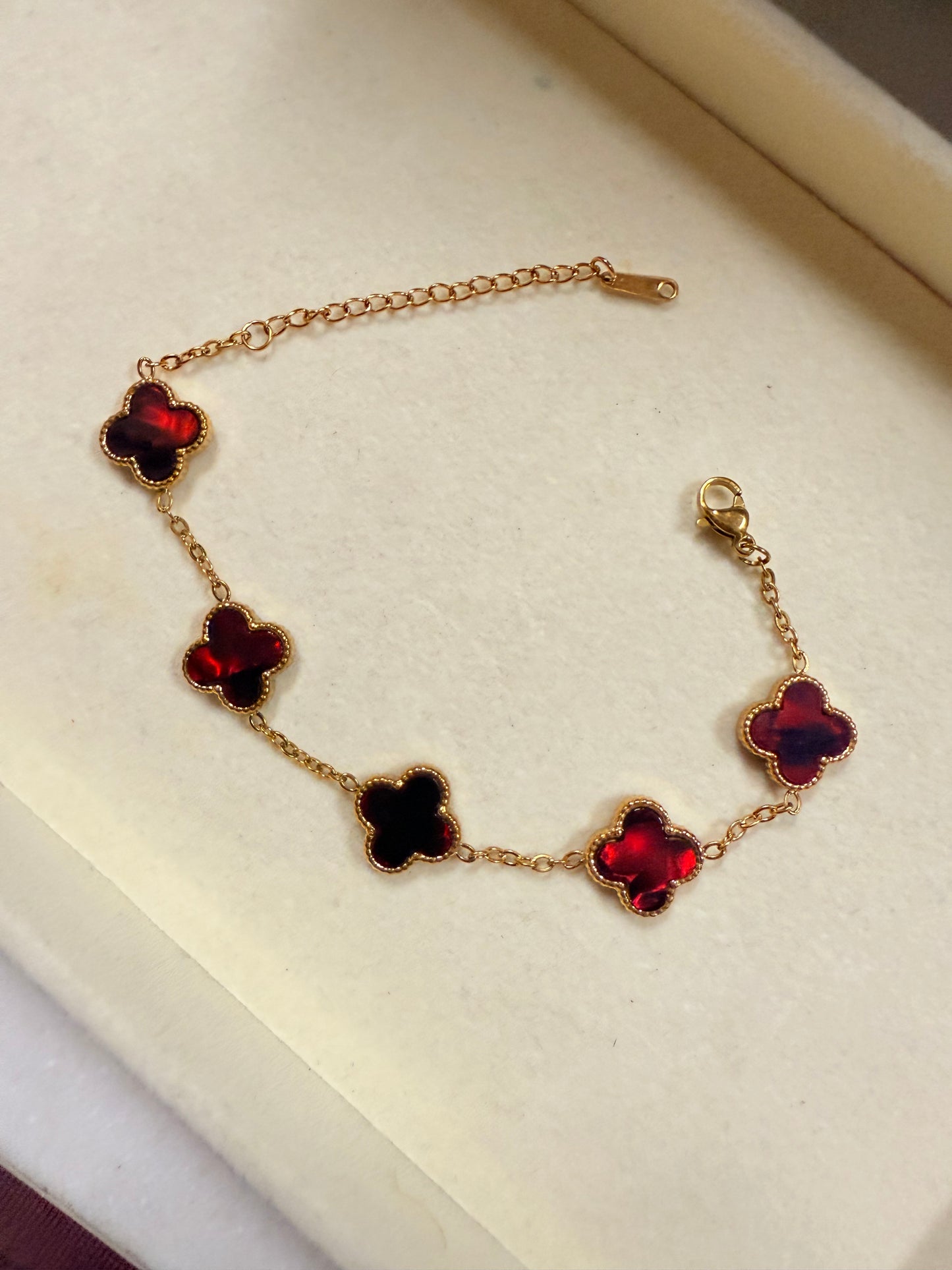 Metallic Clover Bracelet