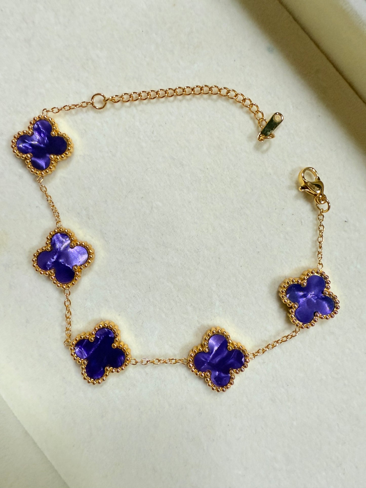 Metallic Clover Bracelet