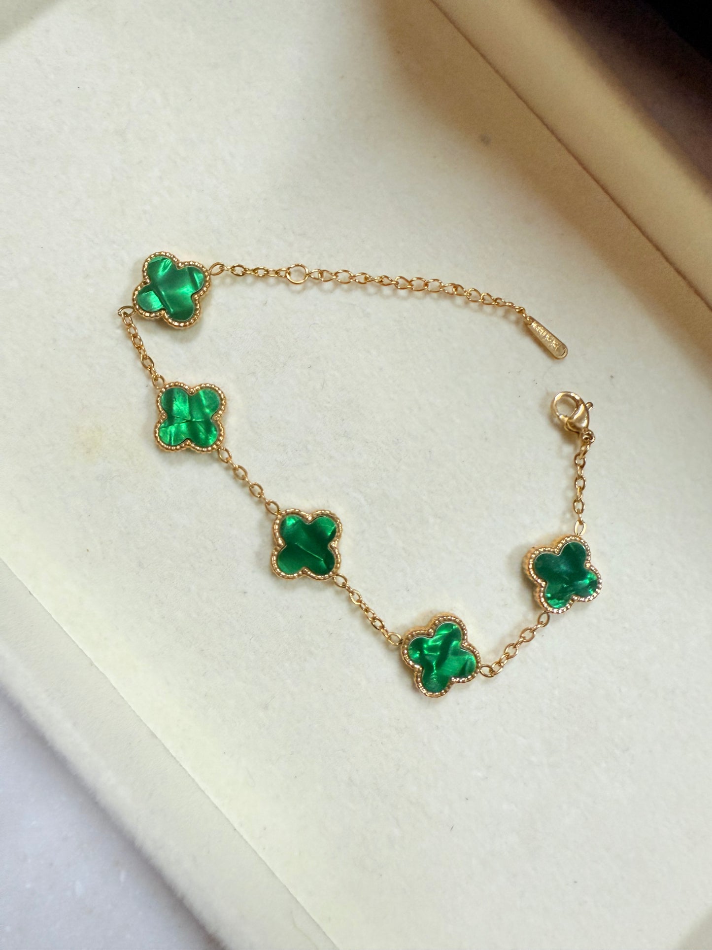 Metallic Clover Bracelet