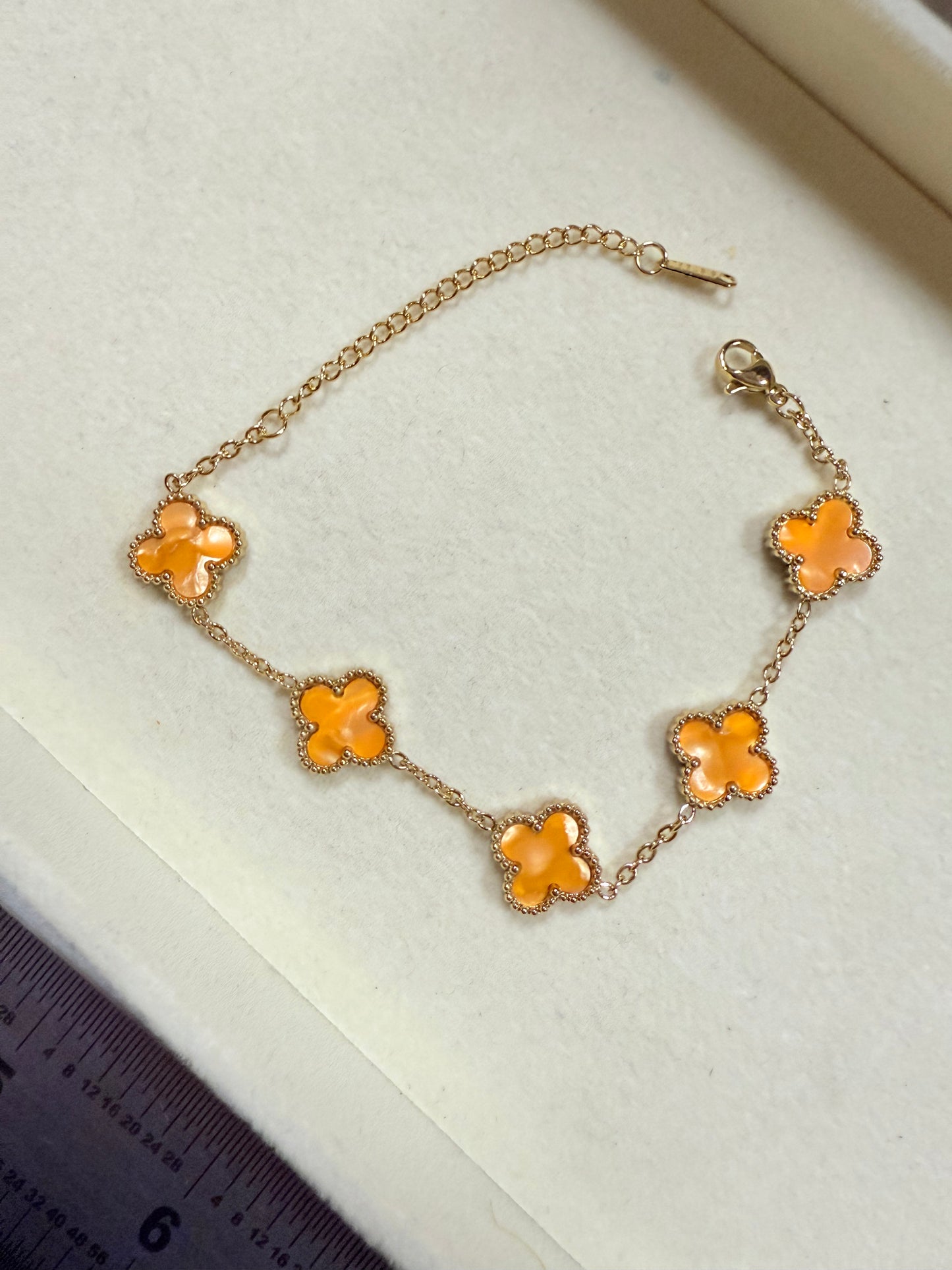 Metallic Clover Bracelet