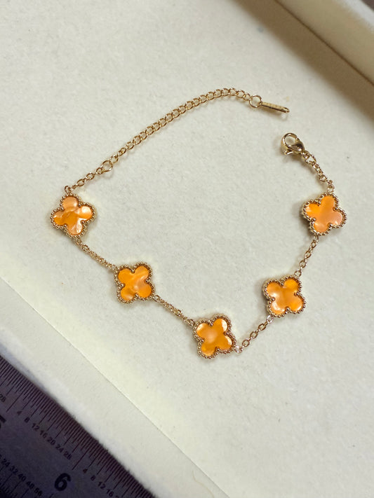 Metallic Clover Bracelet