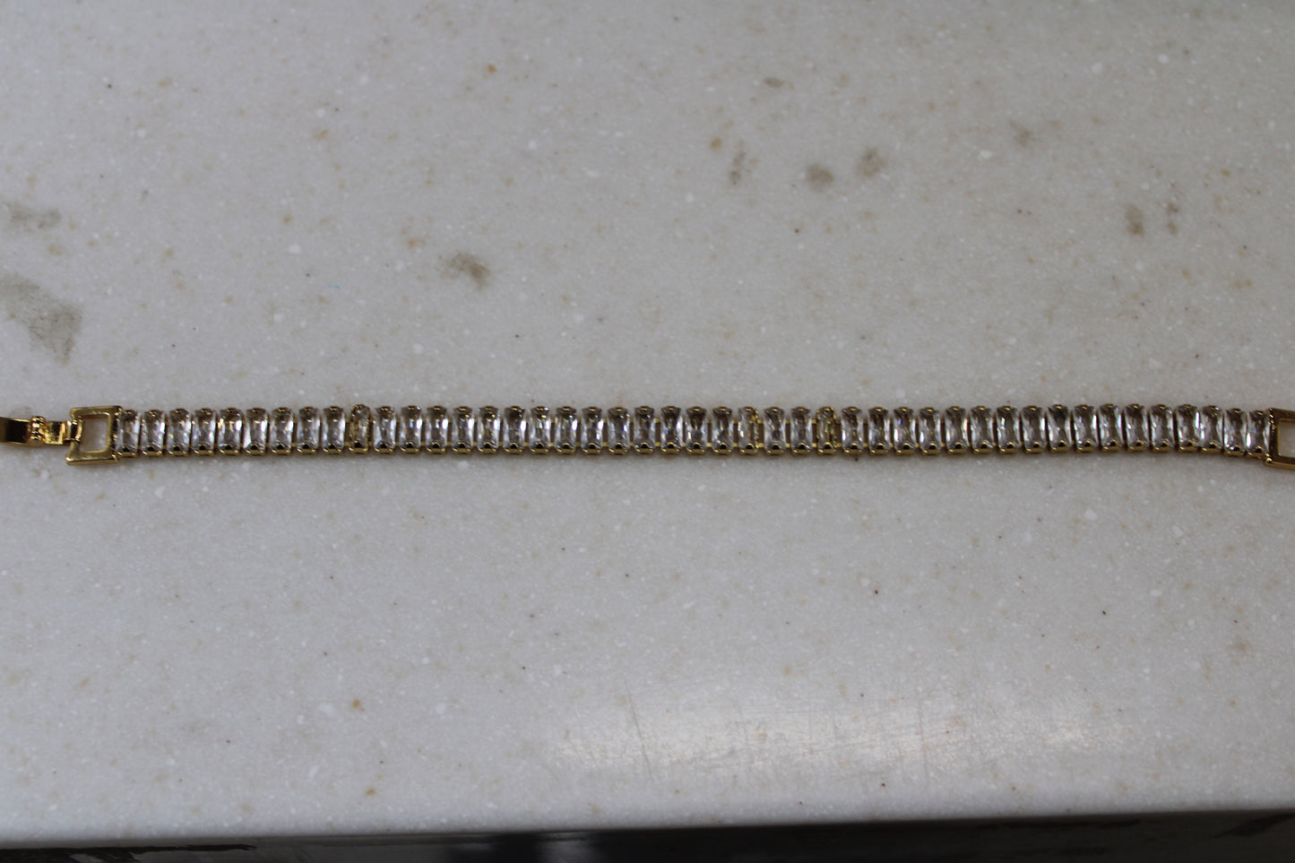 White Crystal Tennis Bracelet