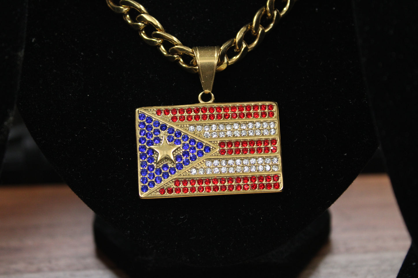 Puerto Rico Flag Chain