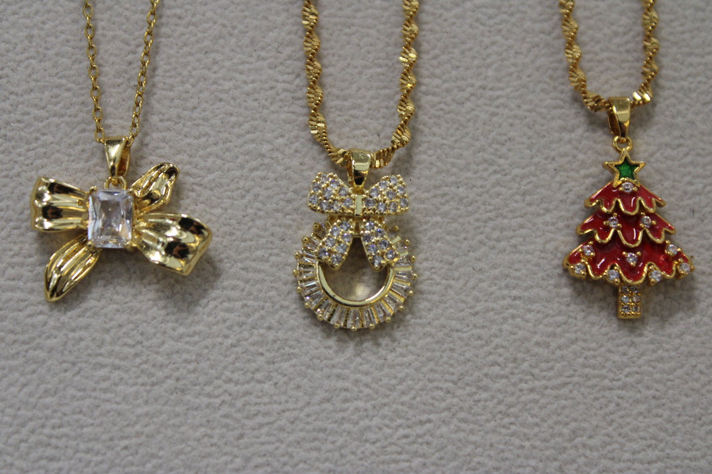 Gold Filled Crystal Wreath Necklace