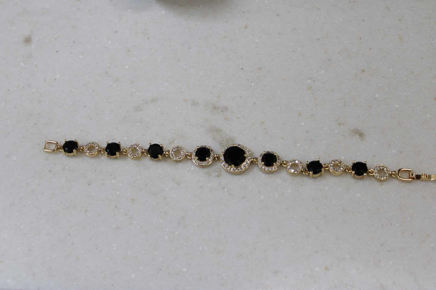 Black and White Crystal Bracelet