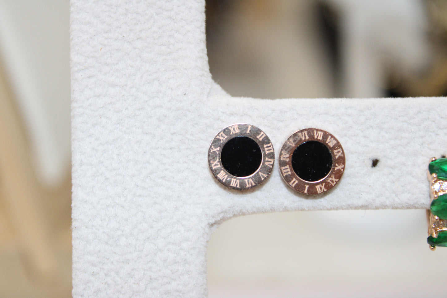 Roman Numeral Clock Studs
