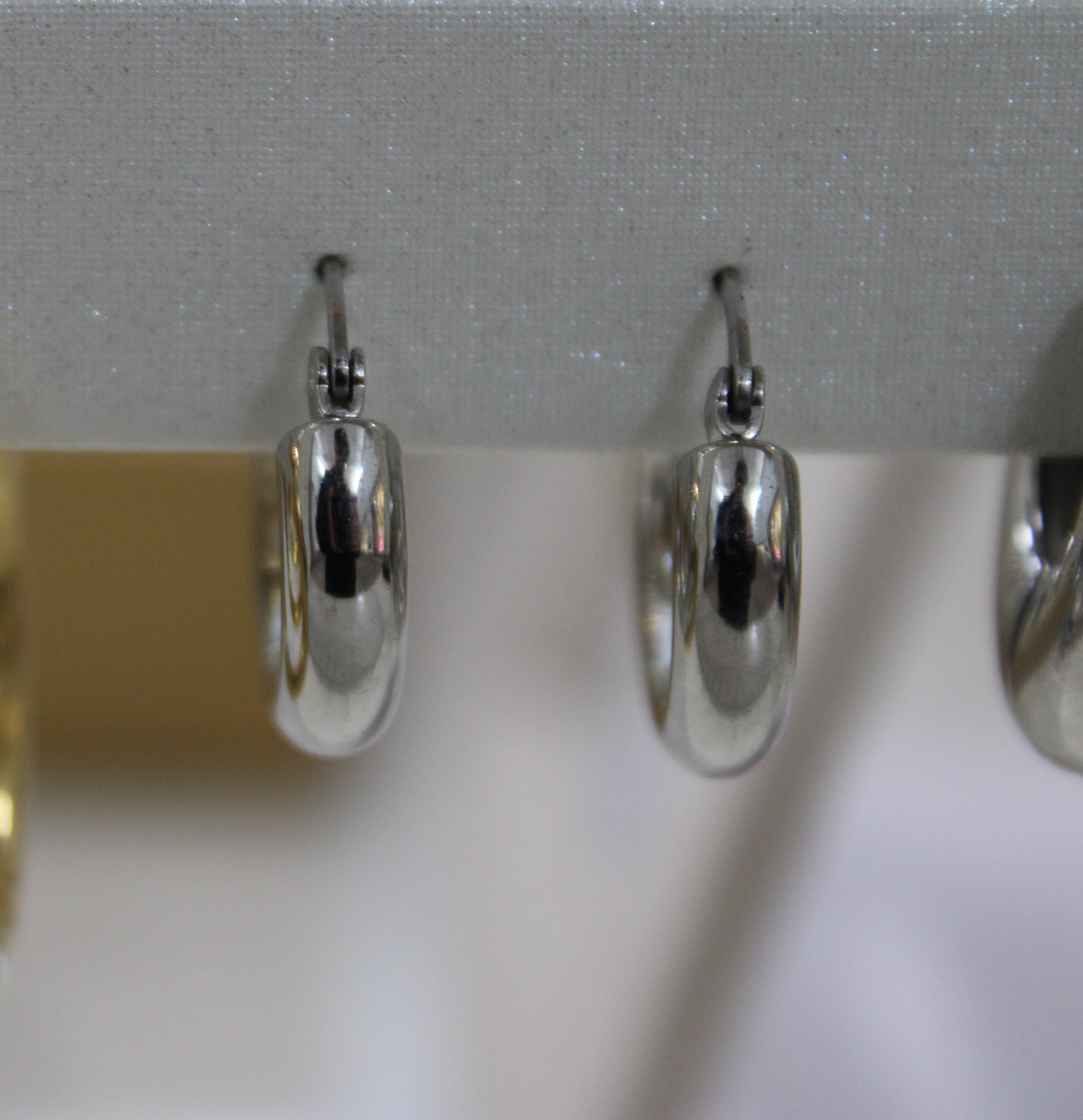 Small Chunky Stainless Steel Hoops