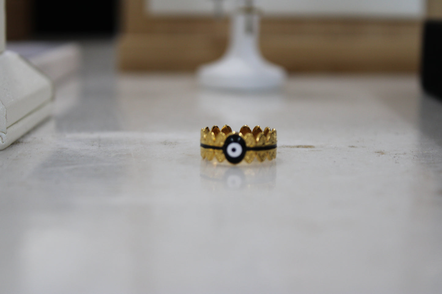 Evil Eye Adjustable Ring
