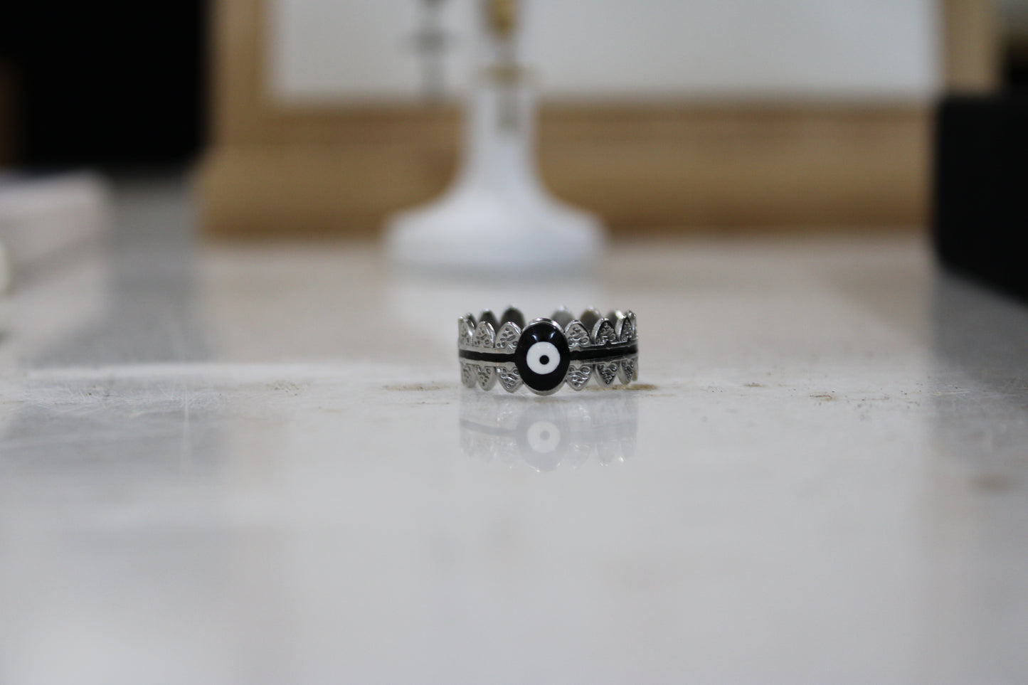 Evil Eye Adjustable Ring