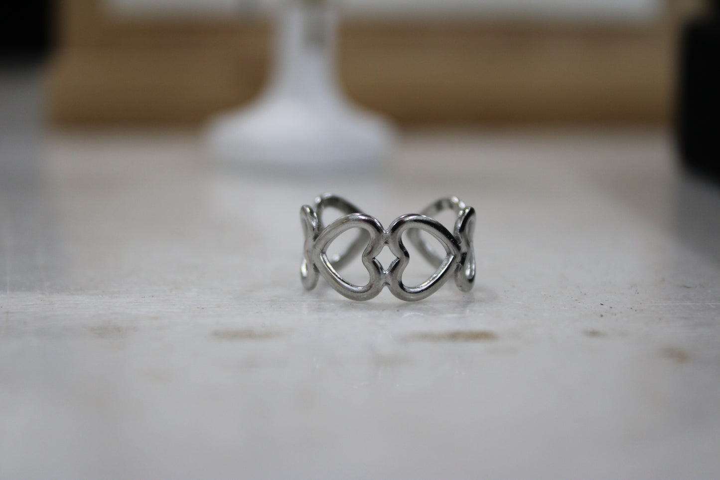 Adjustable Heart Ring