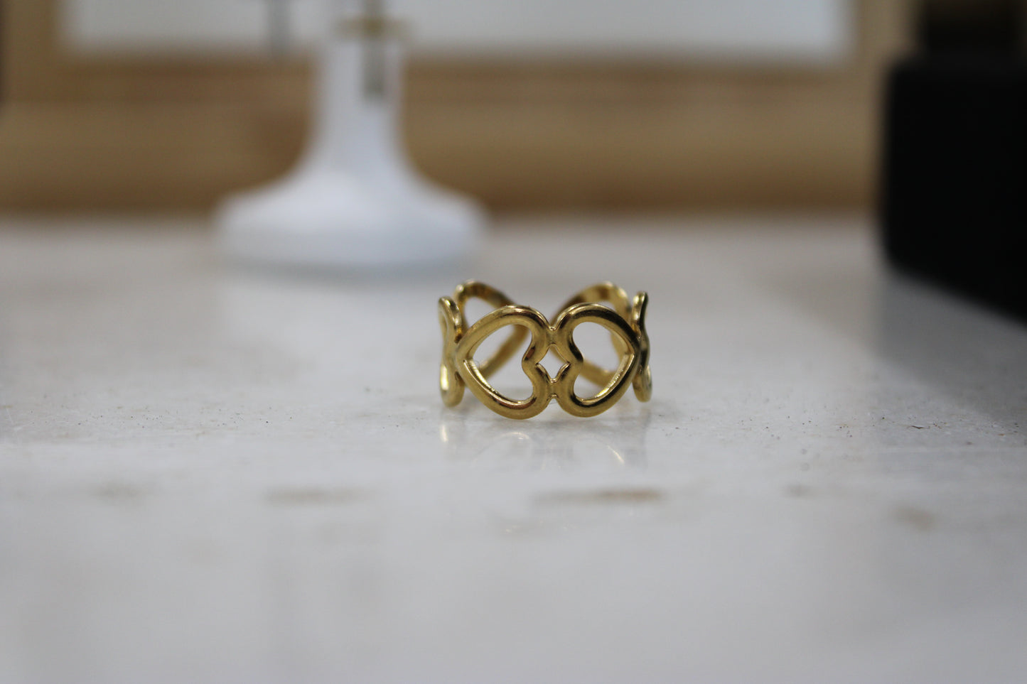Adjustable Heart Ring