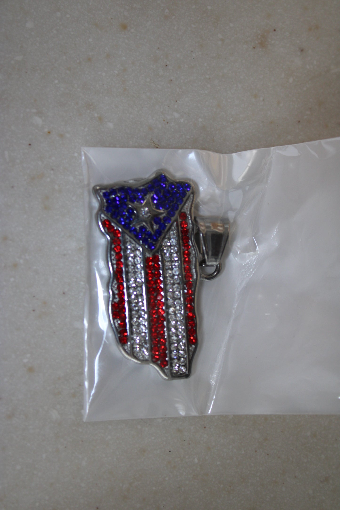 Puerto Rico Flag Necklace